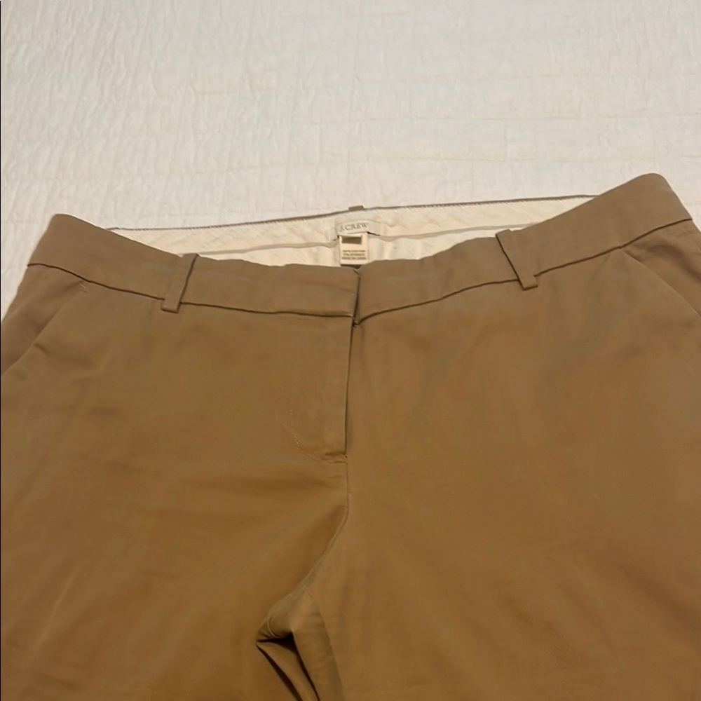 J. Crew Tan Trousers Versatile Cotton Blend